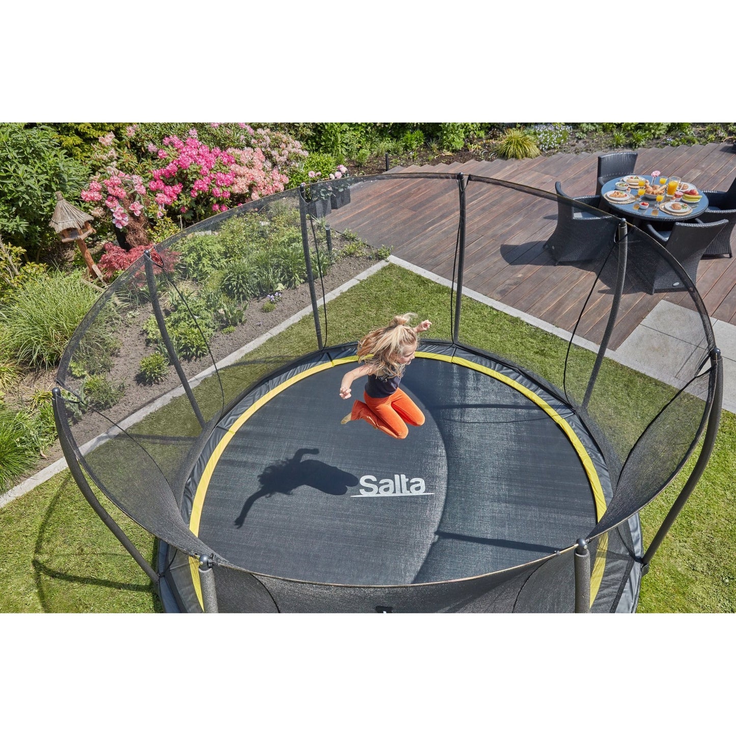 Salta Comfort Edition Inground Round Trampoline With Enclosure