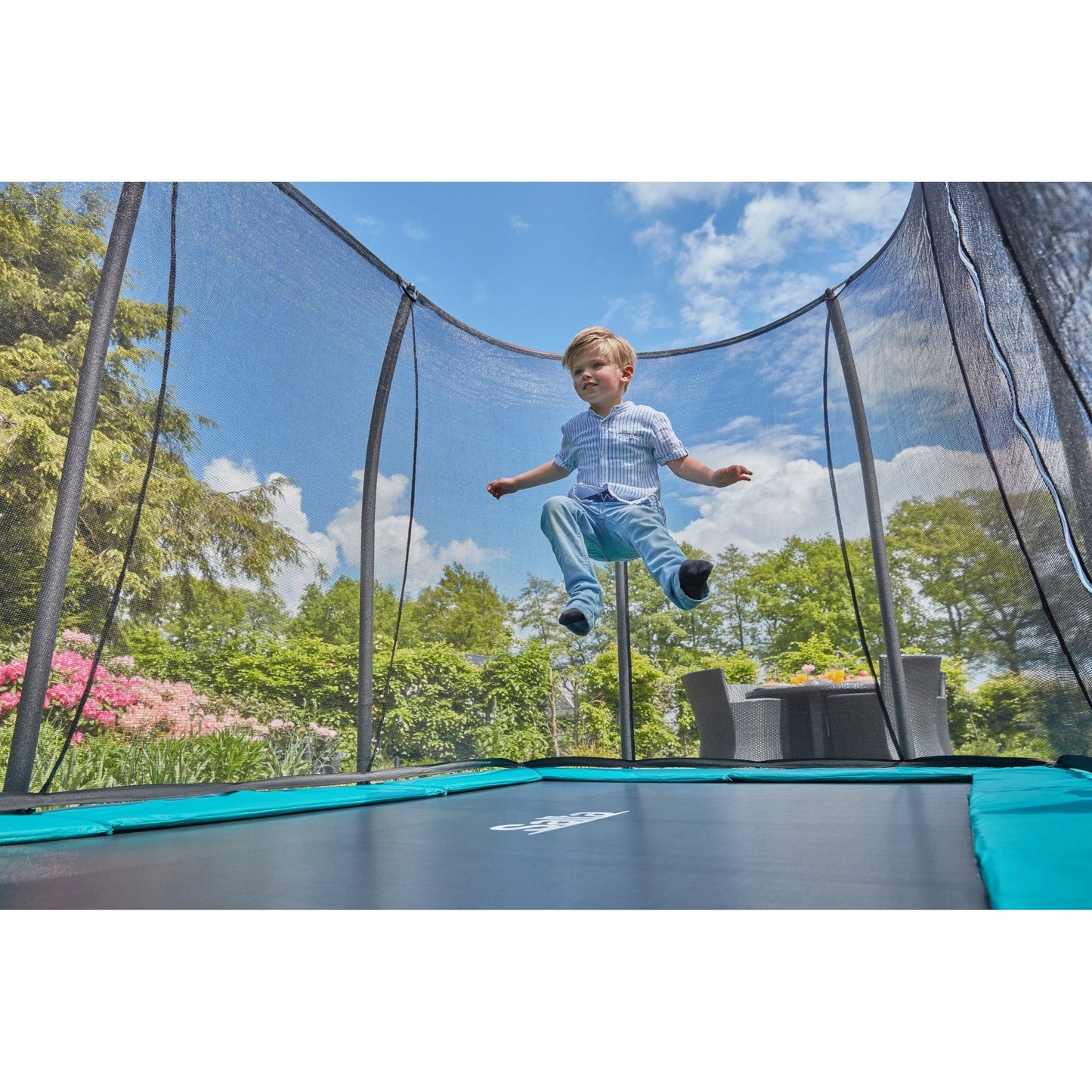 Salta Comfort Edition Inground Round Trampoline With Enclosure