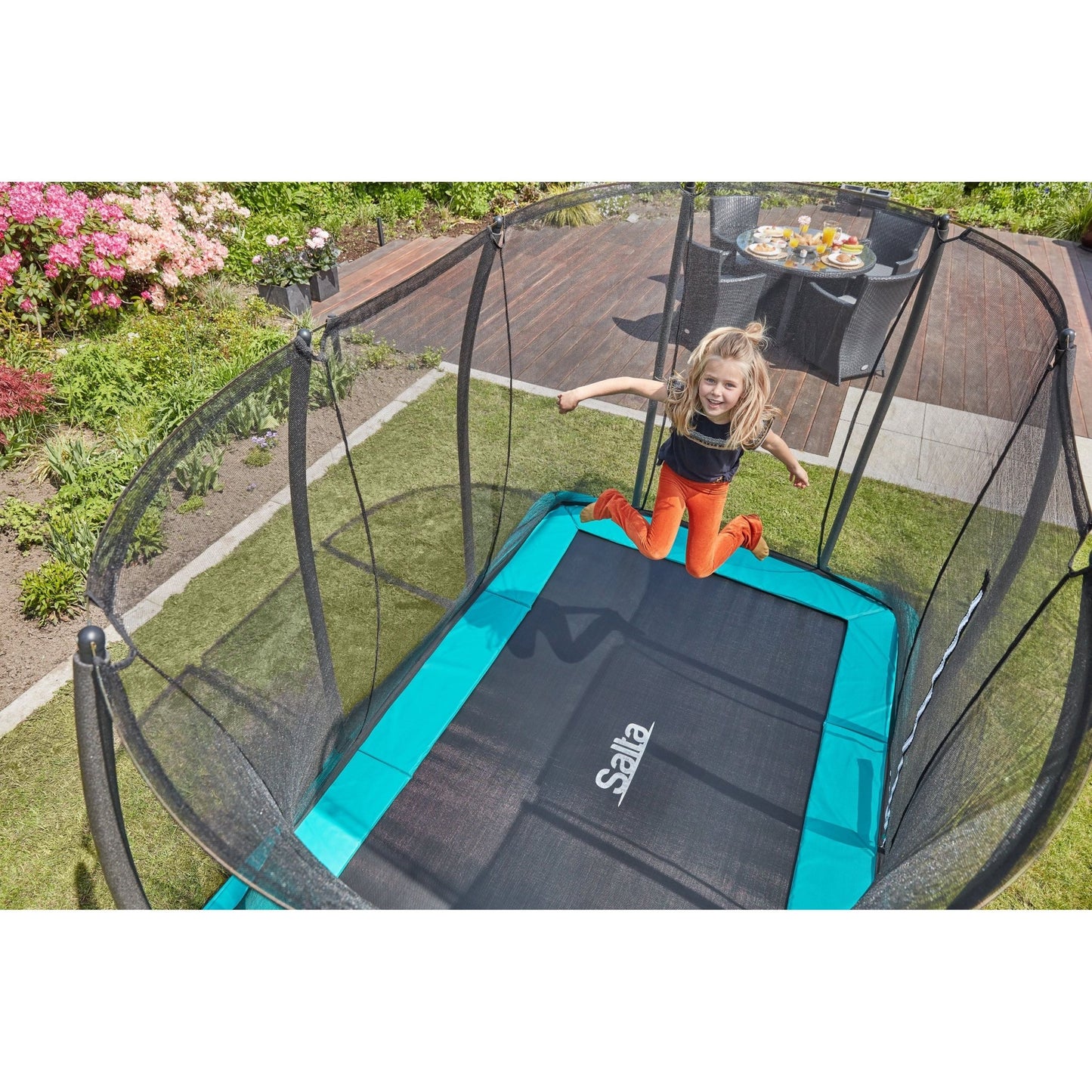Salta Comfort Edition Inground Round Trampoline With Enclosure