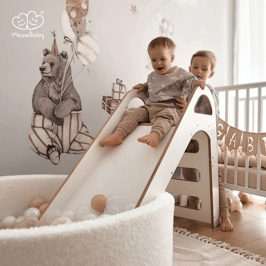 Meow Baby Wooden Indoor Slide