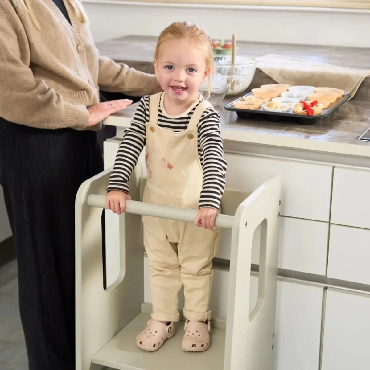 Tutti Bambini Helping Hands Montessori Toddler Learning Tower - Mushroom