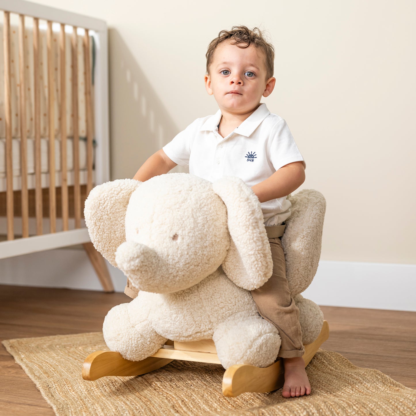 Nattou - Teddy Rocker - Elephant - Ecru