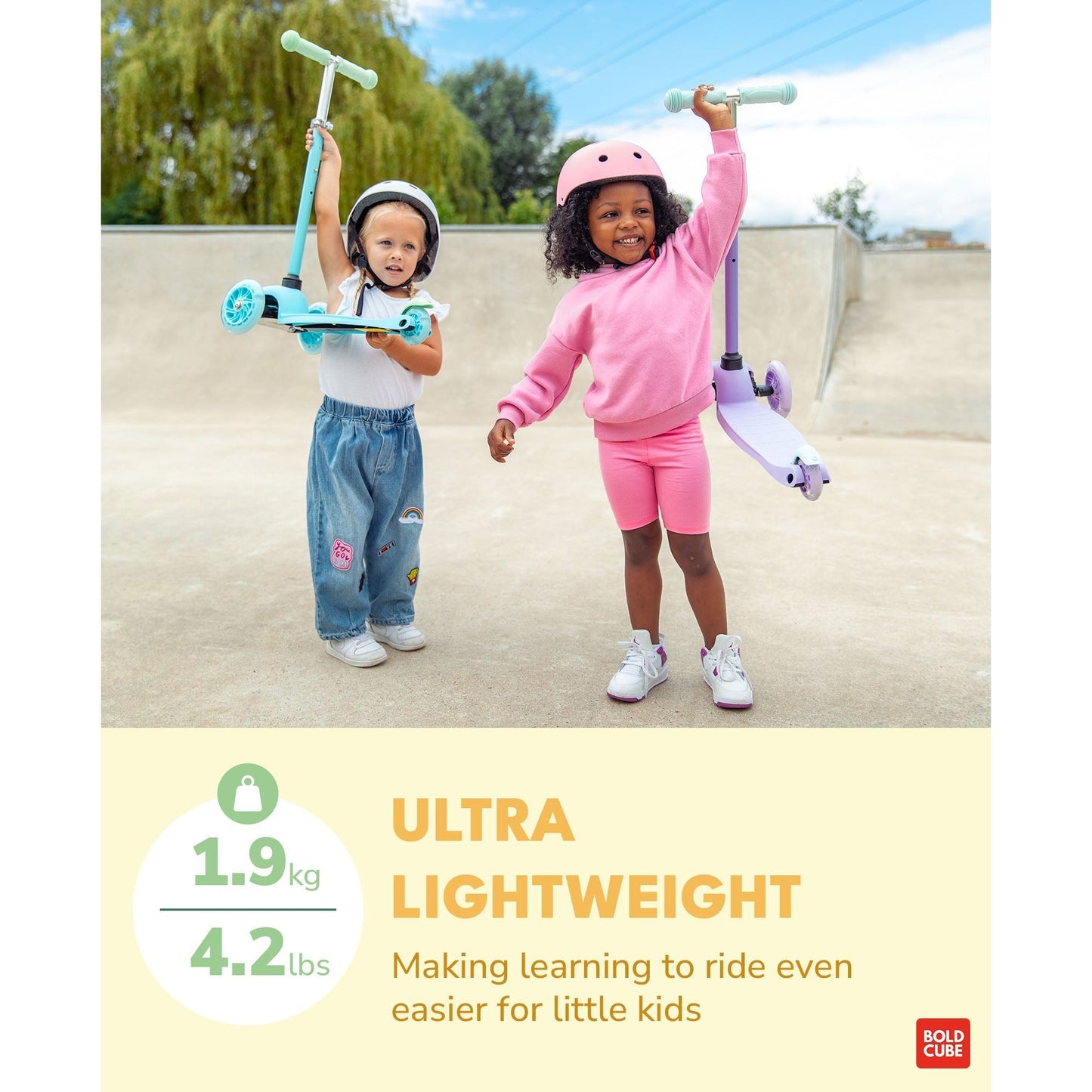 BOLDCUBE Lemon - Teeny 3 Wheel Scooter