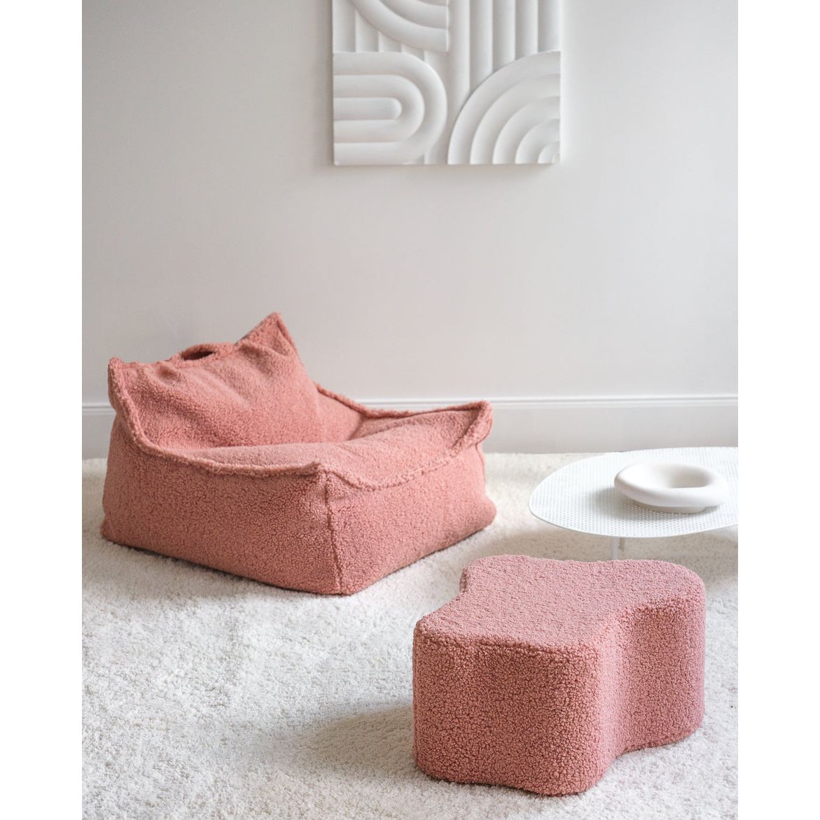 Wigiwama Cloud Pouffe - Teddy Boucle