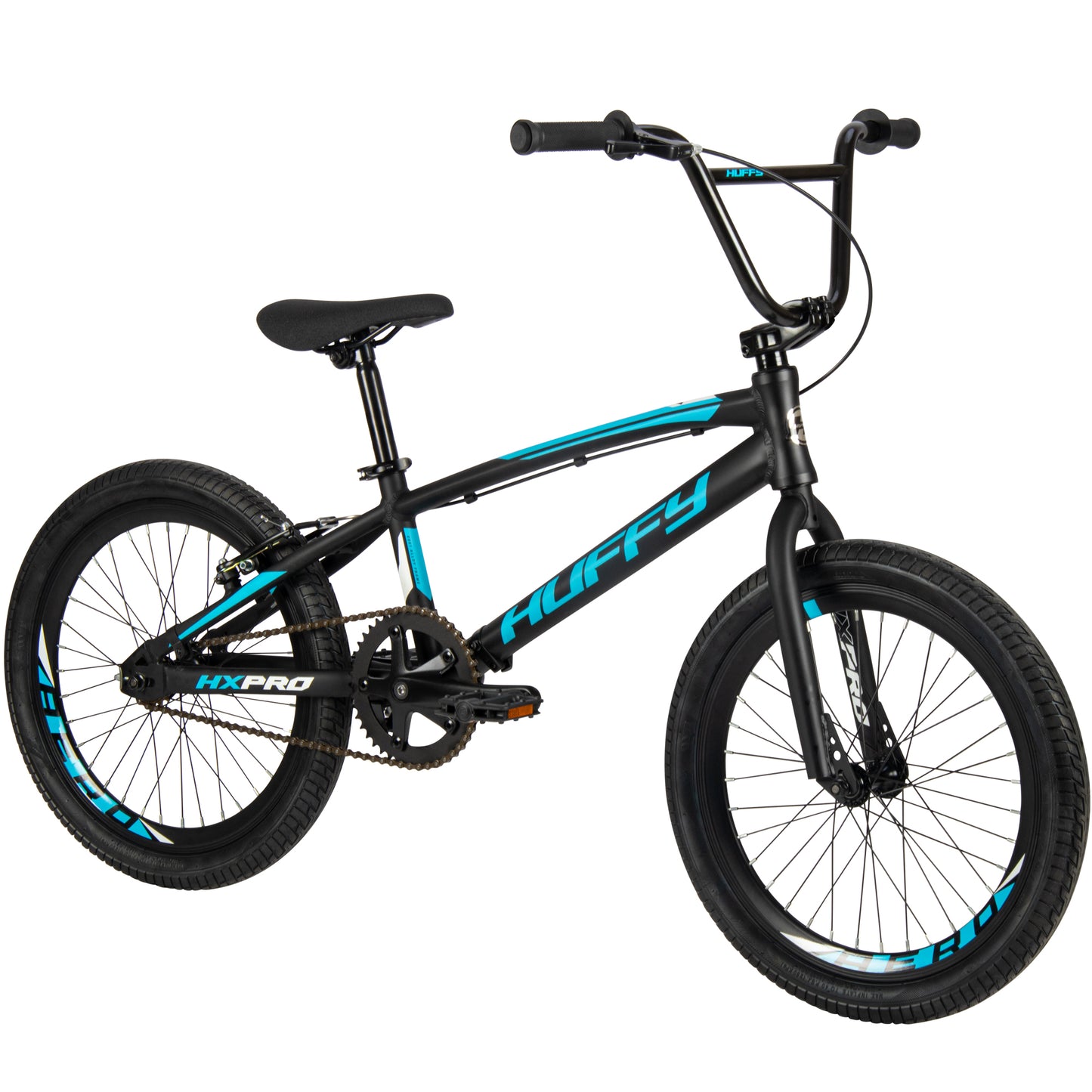 Huffy HX Pro Racer 20" BMX- Alloy -Black/Blue Logo