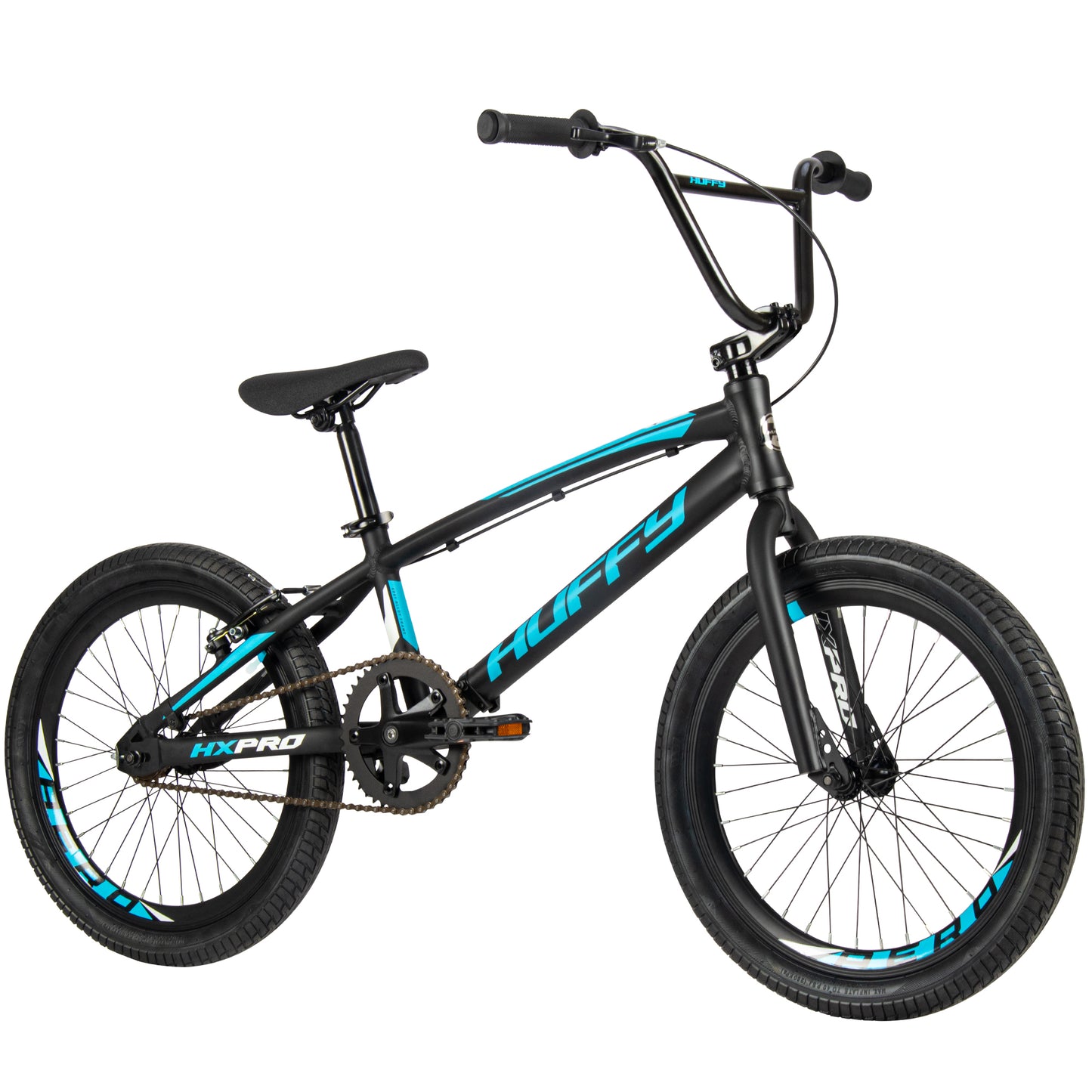 Huffy HX Pro Racer 20" BMX- Alloy -Black/Blue Logo