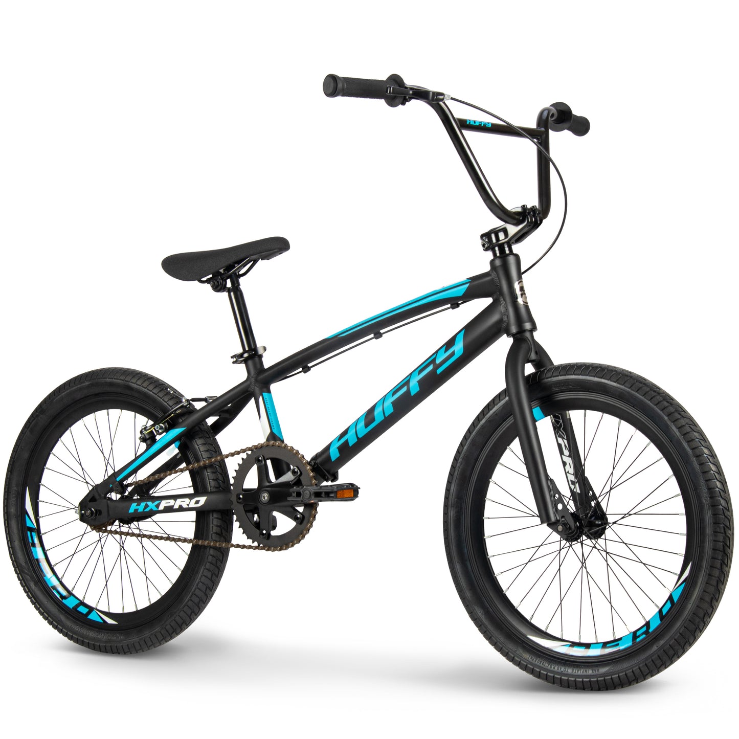 Huffy HX Pro Racer 20" BMX- Alloy -Black/Blue Logo