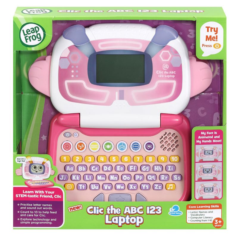 Leap Frog Clic the ABC 123 Laptop pink