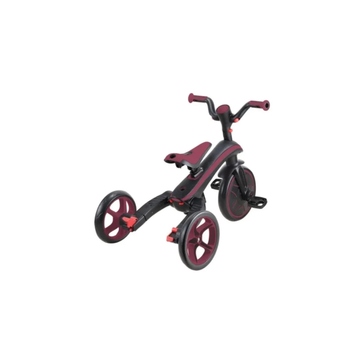 Globber 4-in-1 Explorer Trike Foldable - Burgundy