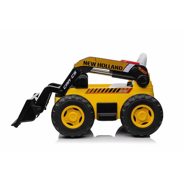 New Holland Electric Kids Bulldozer 4WD Ride On
