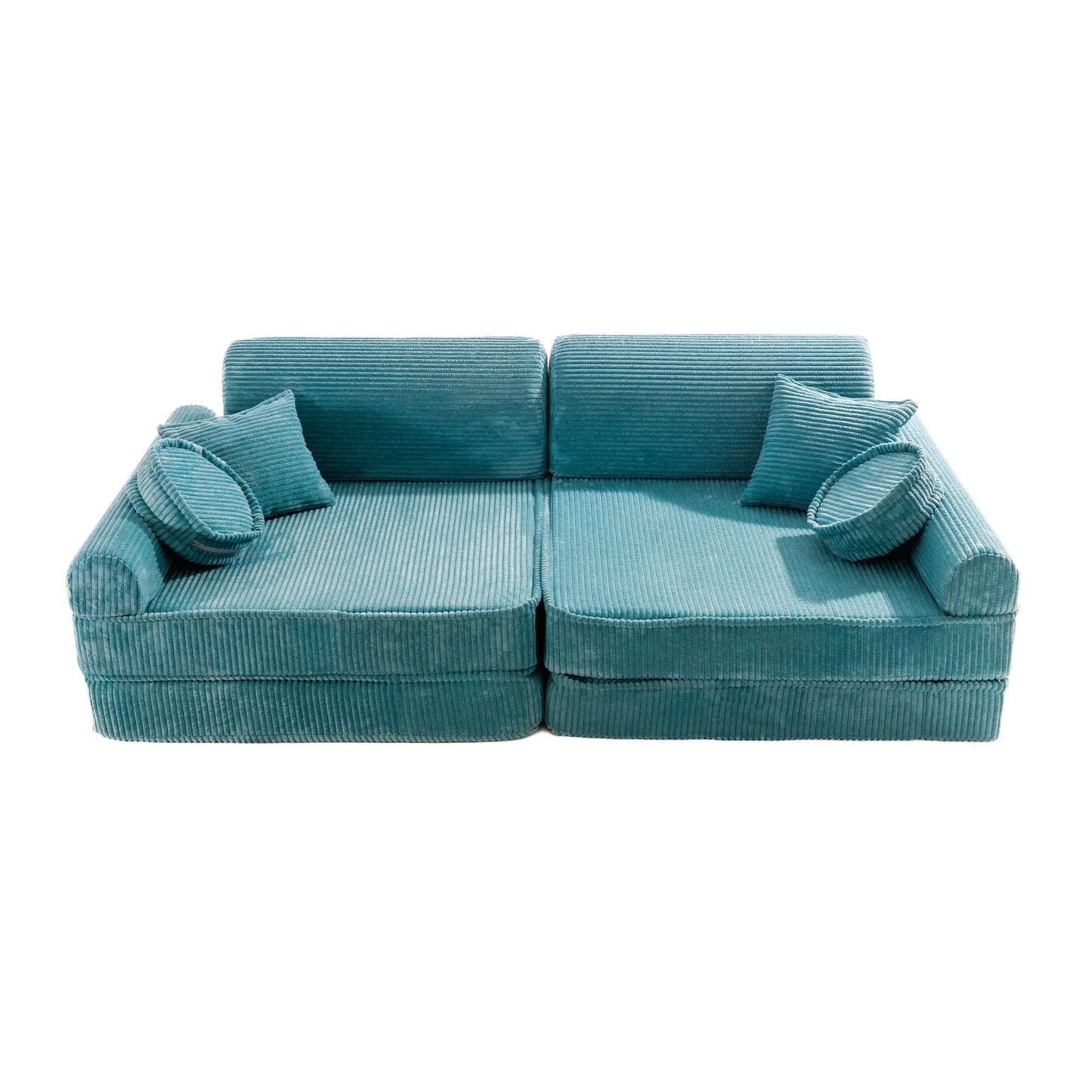 Meow Baby Childrens Premium Aesthetic Soft Play Sofa & Fold Out Bed