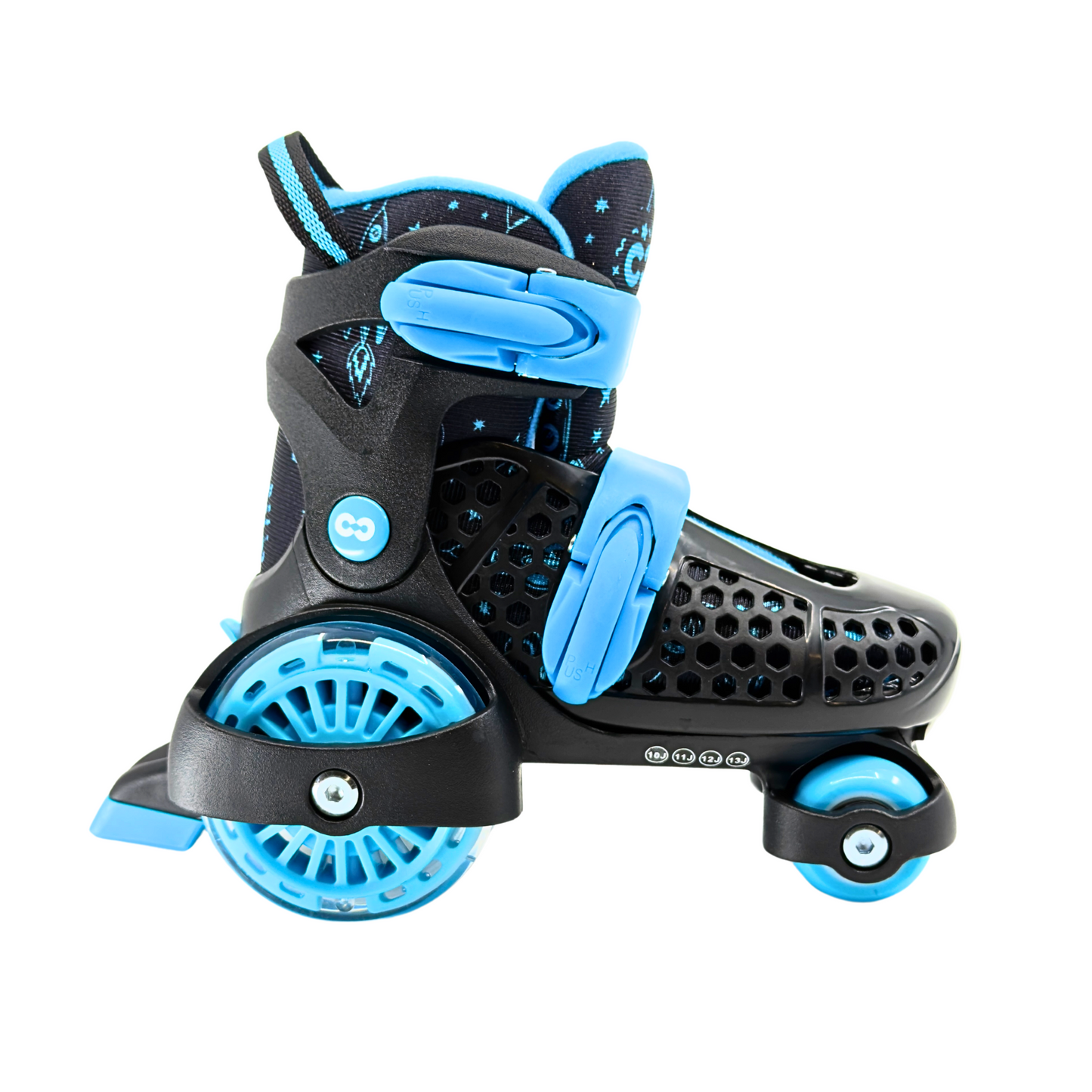 CORE Kids Newbie 4 Wheel Adjustable Skates With LED Wheels