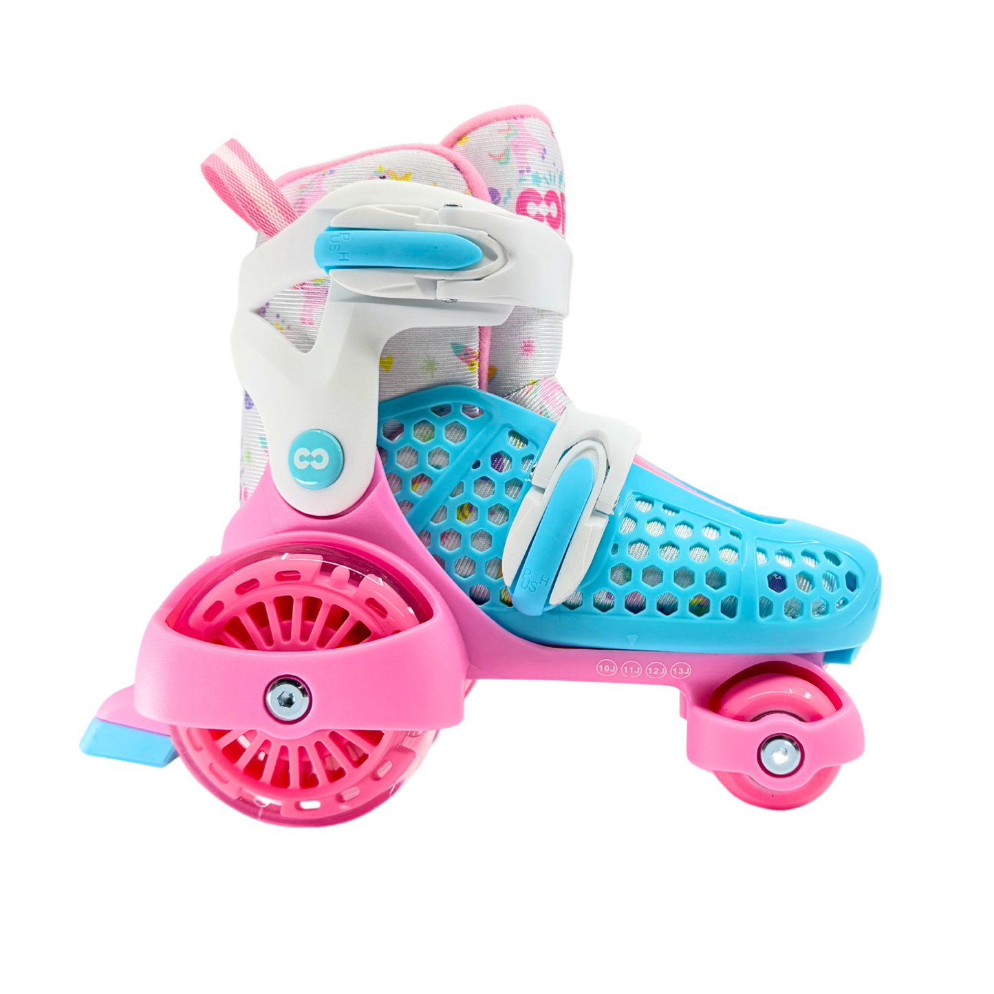 CORE Kids Newbie 4 Wheel Adjustable Skates With LED Wheels