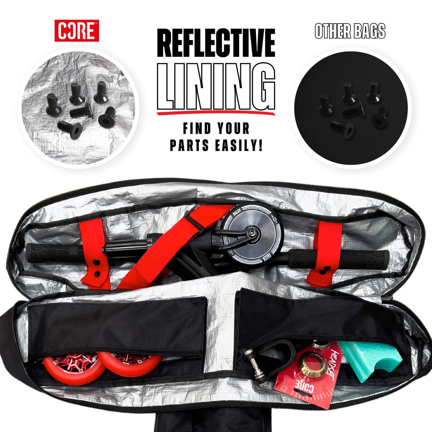 CORE Scooter Travel Bag - Black