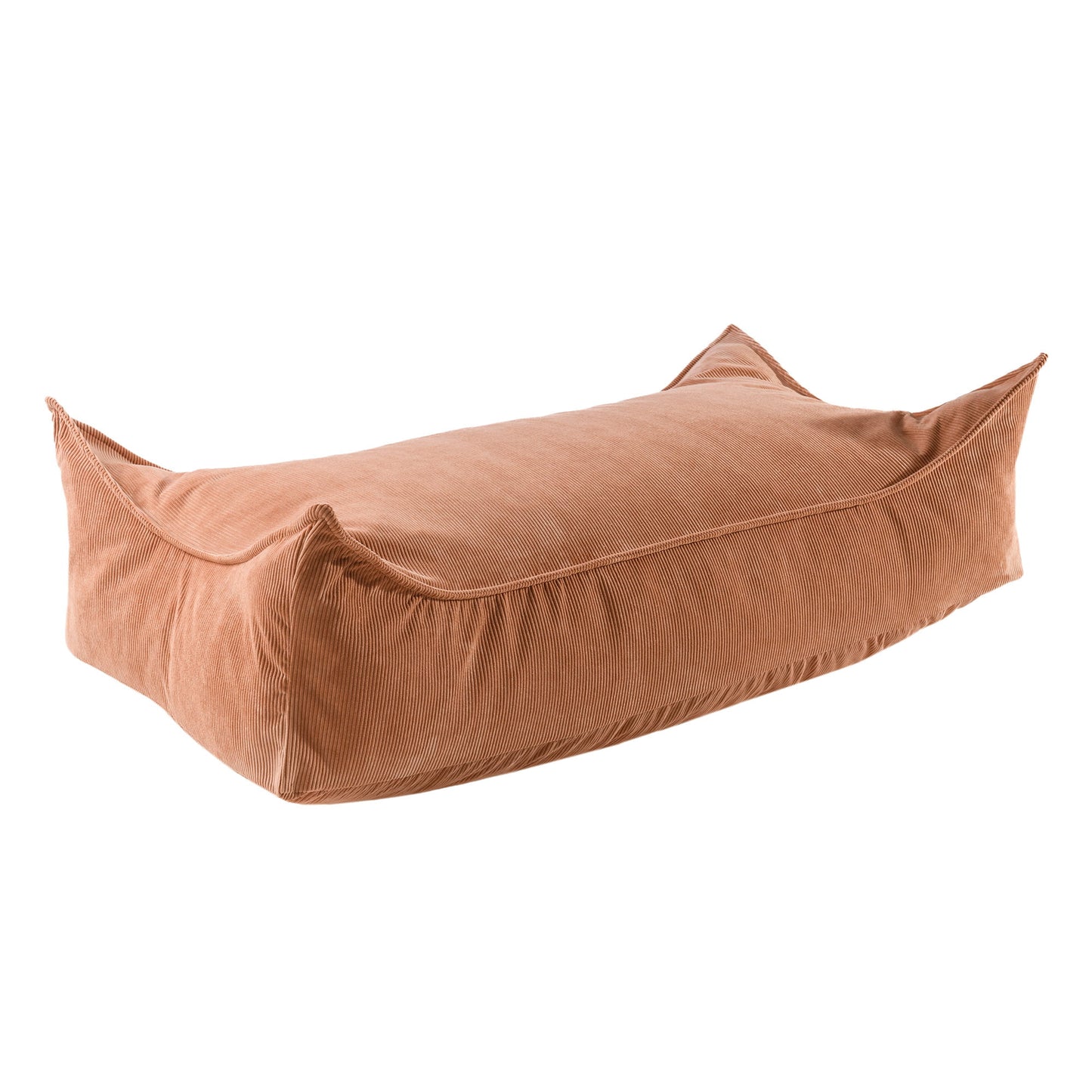 Meow Baby Corduroy Rectangular Pouffe For Children