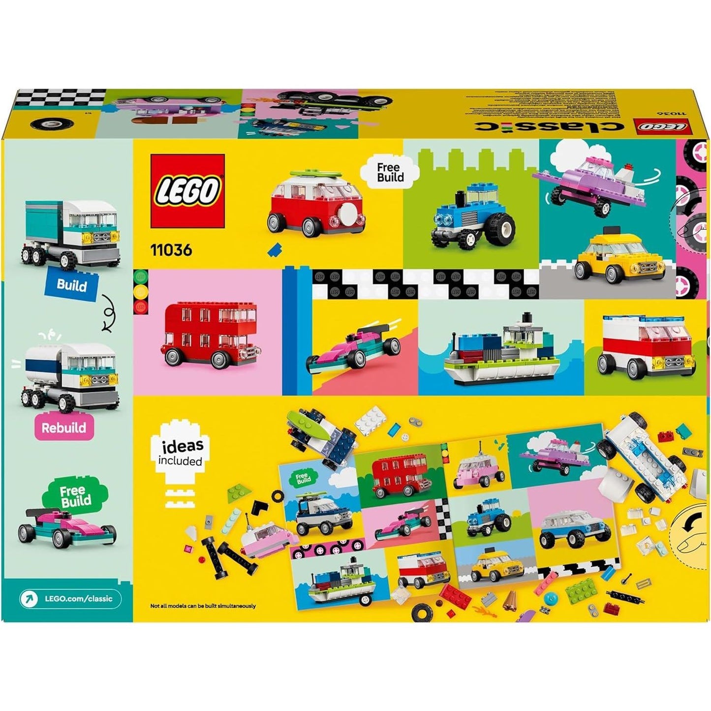 Lego Classic 11036 Creative Vehicles Building Toy for Ages 4 and Up