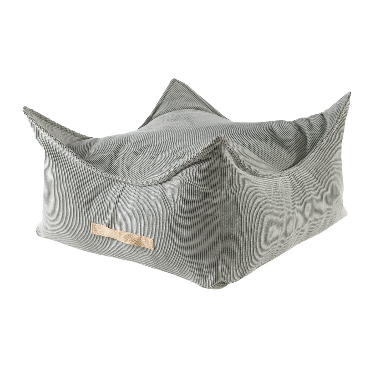 Meow Baby Corduroy Square Pouffe For Children