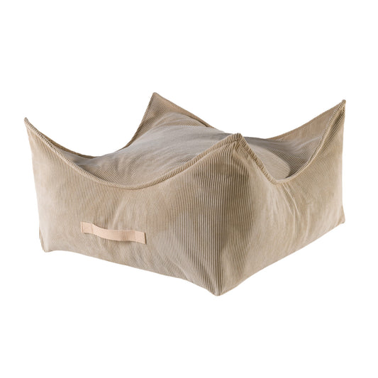 Meow Baby Corduroy Square Pouffe For Children
