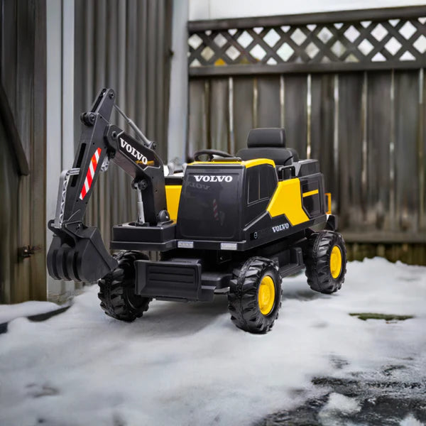 Licensed Volvo 12V Electric Digger & Excavator Ride On