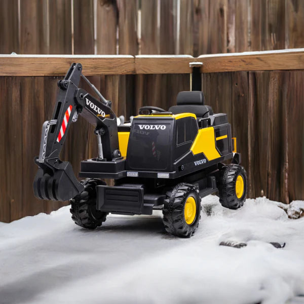 Licensed Volvo 12V Electric Digger & Excavator Ride On