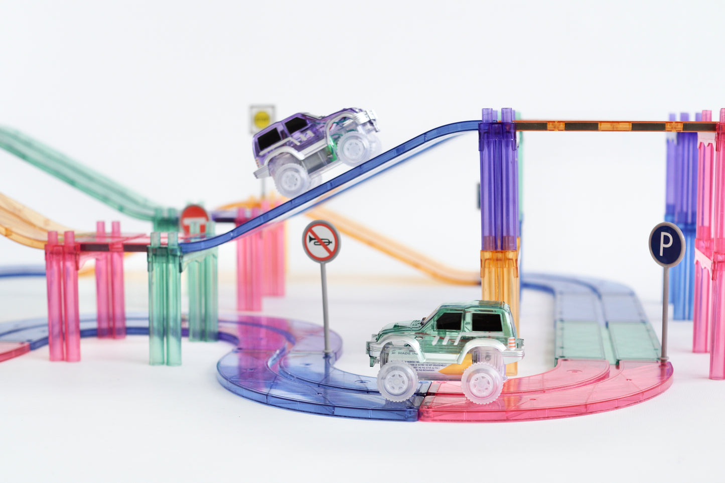 Cleverclixx Large Race Track Pastel | 80 pieces