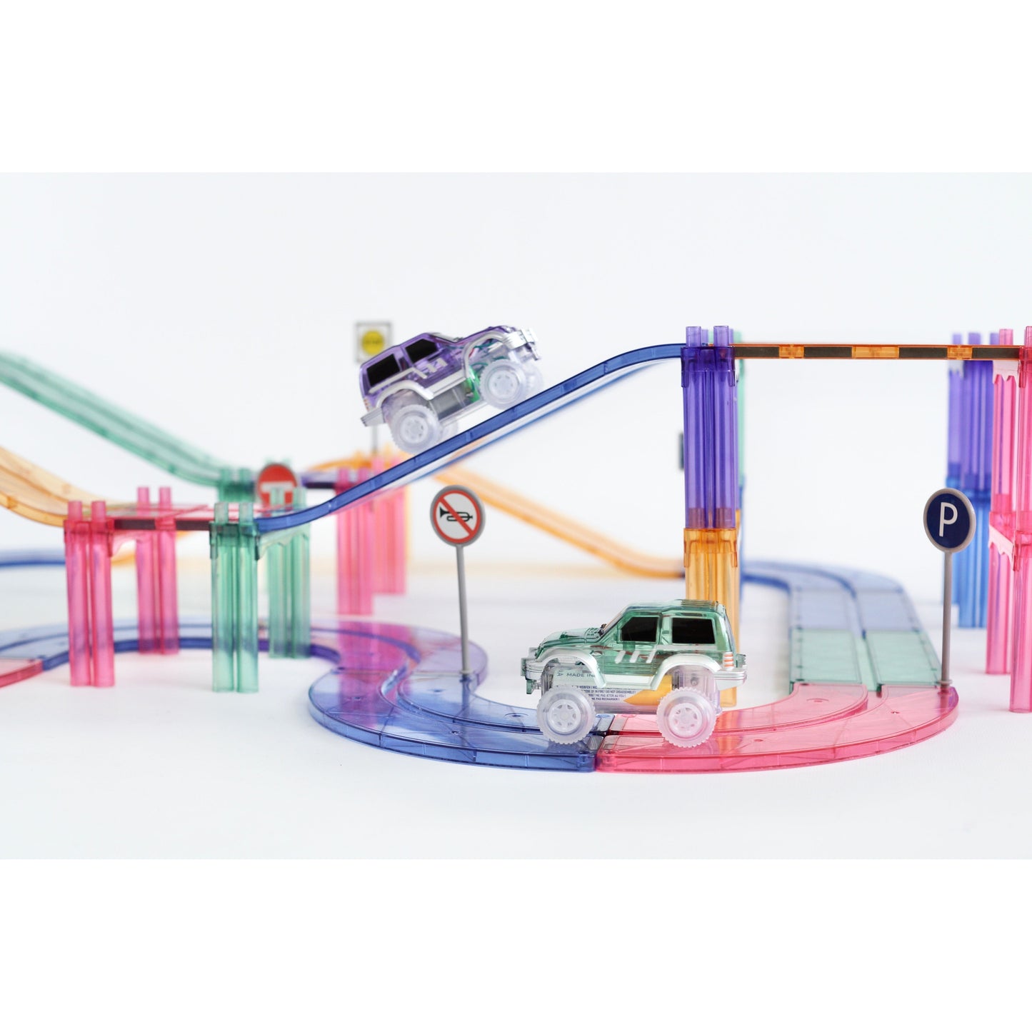 Cleverclixx Large Race Track Pastel | 80 pieces