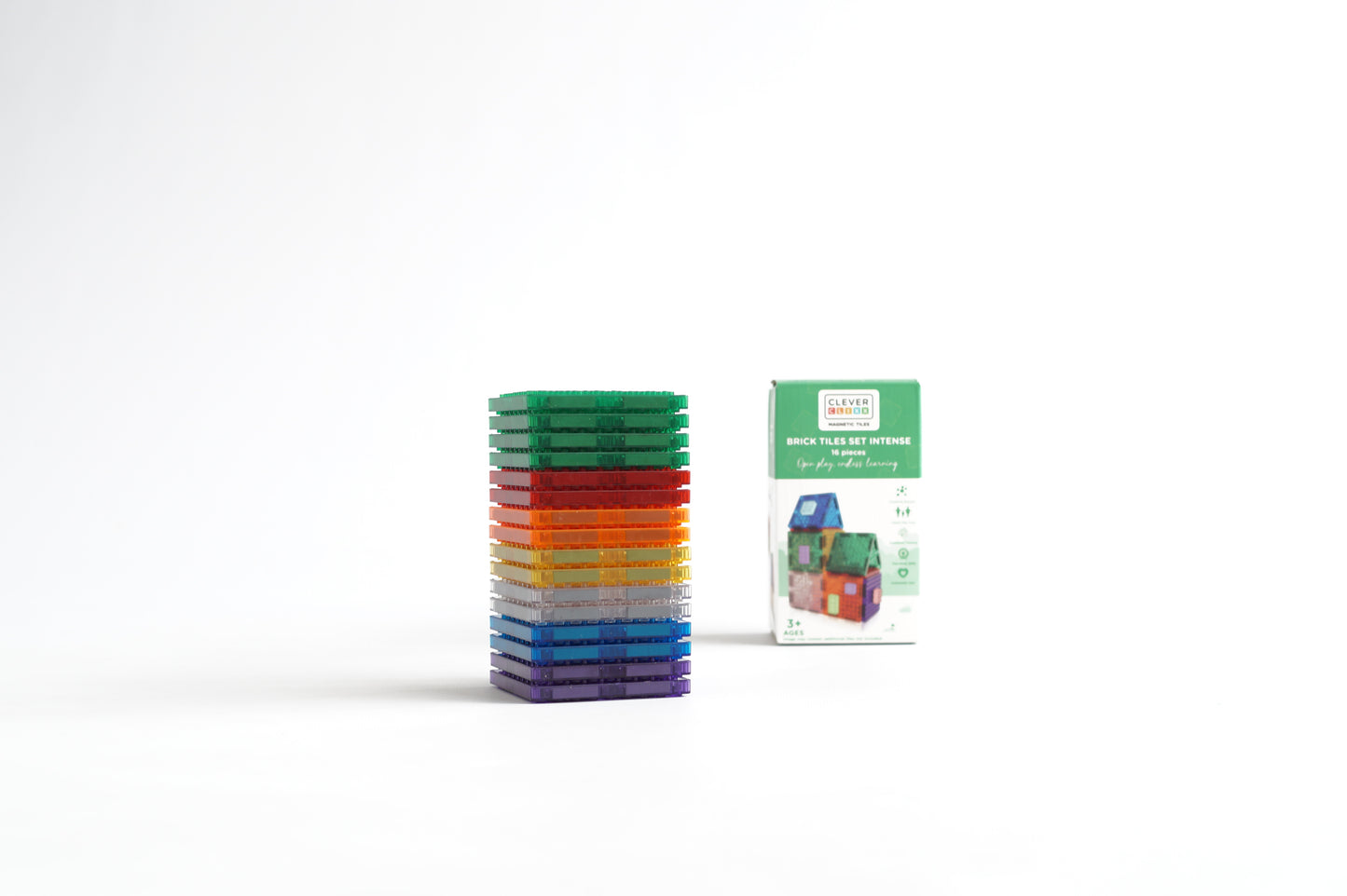 Cleverclixx Brick Tiles Pack Intense | 16 pieces