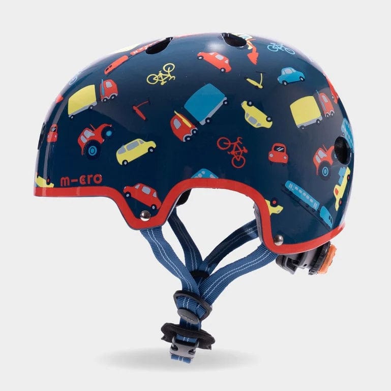 Micro Scooter Kids Helmet - Vehicles Deluxe Patterned Size Small 51-54cm