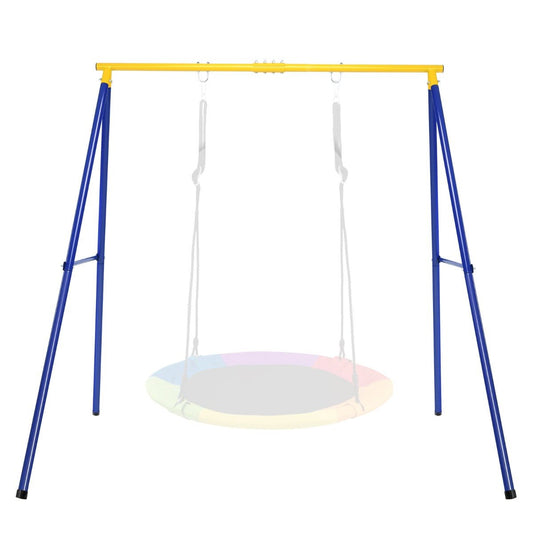 Metal Swing Frame with Ground Stakes and Carabiners