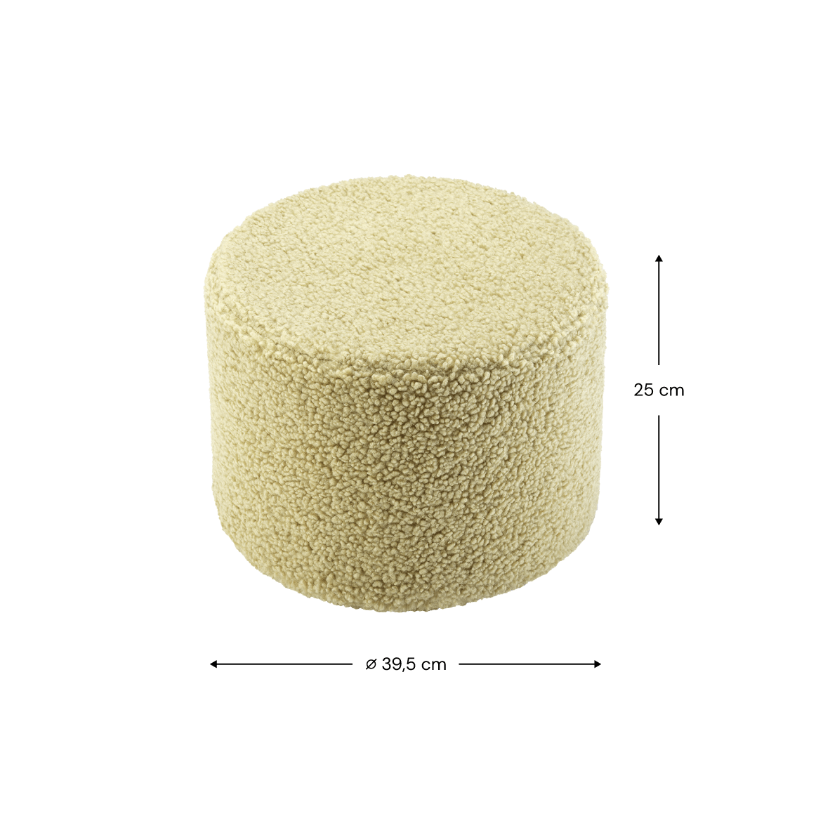 Wigiwama Pouffe - Teddy Boucle