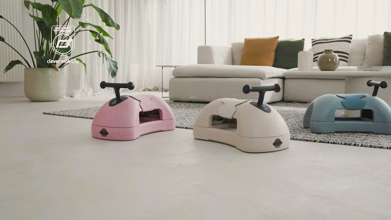video of Scoot and Ride My First 3-in-1 Baby Walker & Ride on - Steel