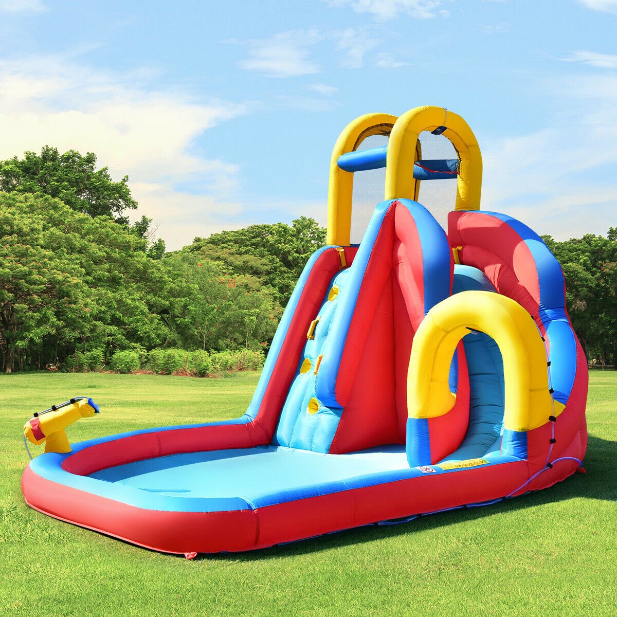 Inflatable Water Slide with Splash Pool