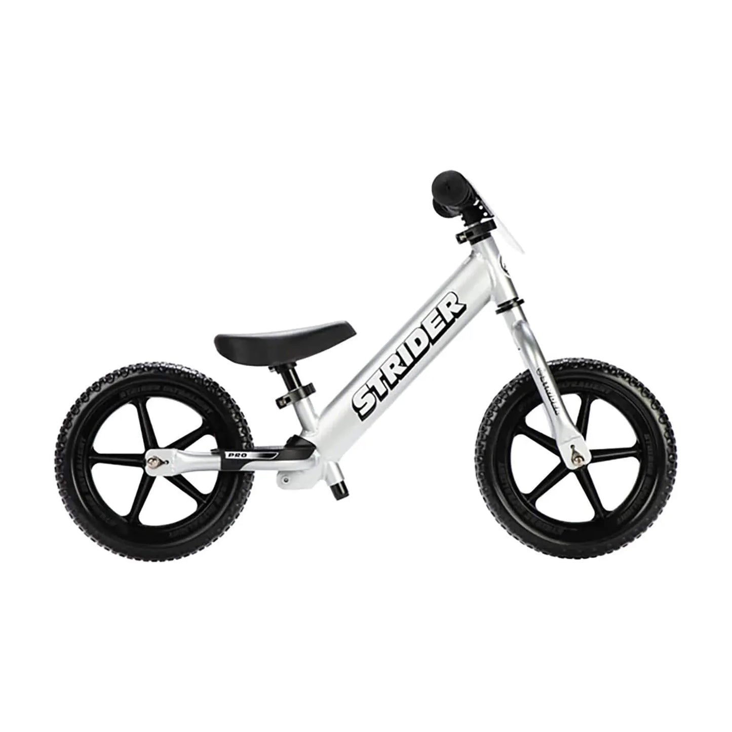 Strider Pro 12 inch Balance Bike - Silver right side