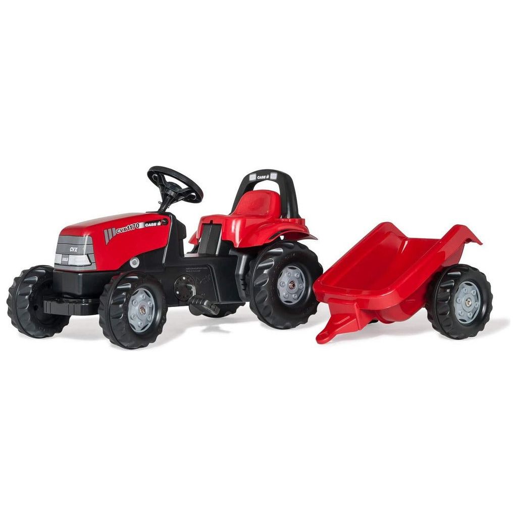 Rolly Toys Case CVX 1170 Tractor with Roll Bar & Trailer