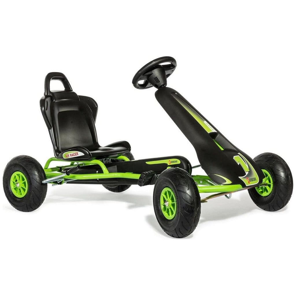 Ferbedo AR8G Go Kart in black and green front left