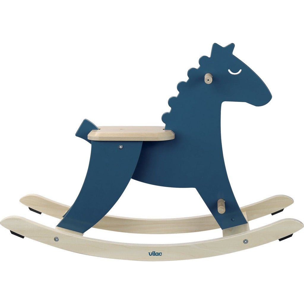 Vilac Hudada Rocking Horse - Blue side