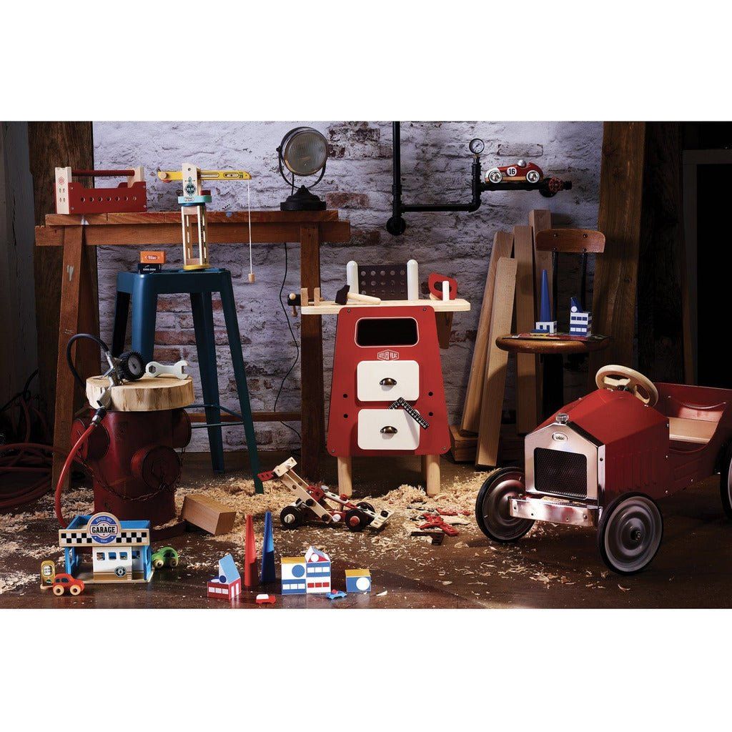 Vilac Wooden Workbench in workshop