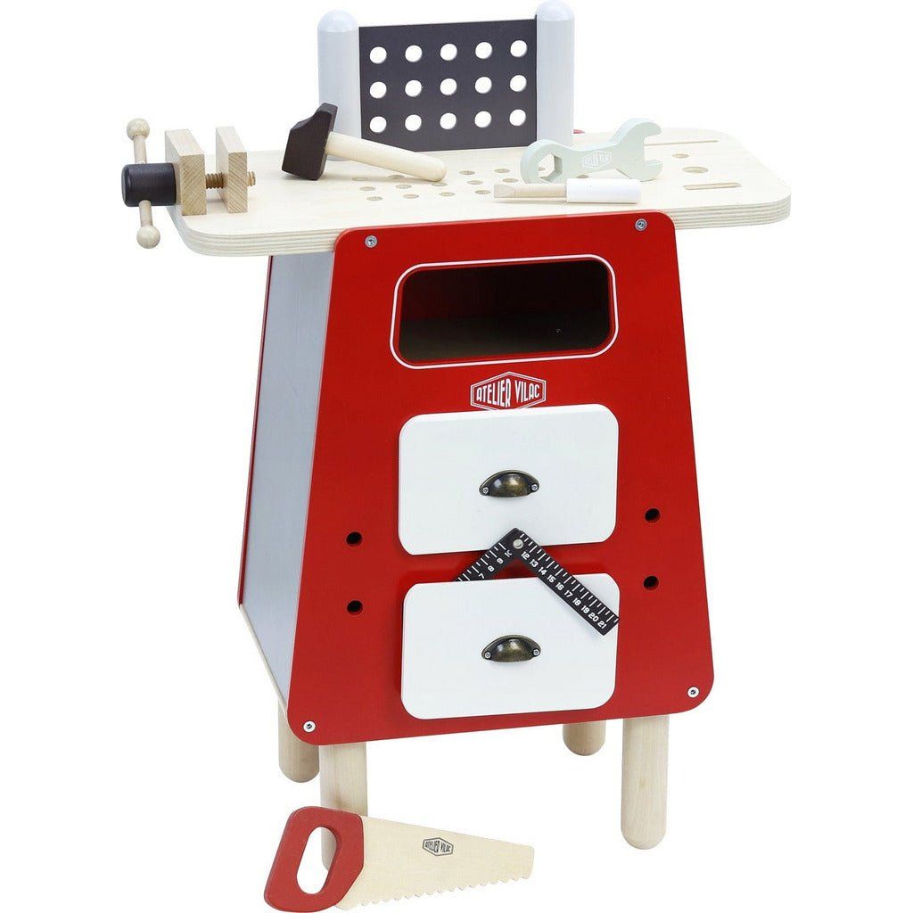 Vilac Wooden Workbench front left