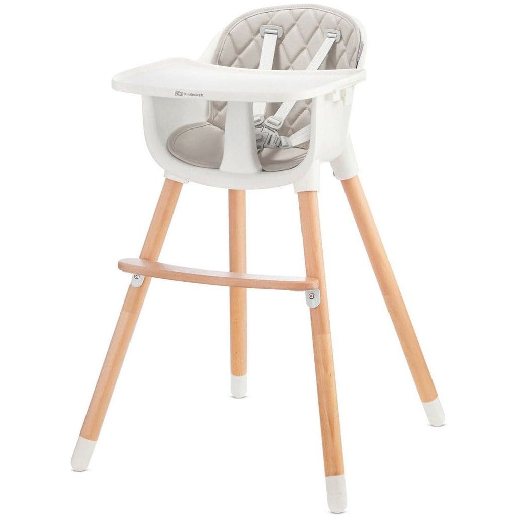 Kinderkraft Sienna High Chair - Grey front left