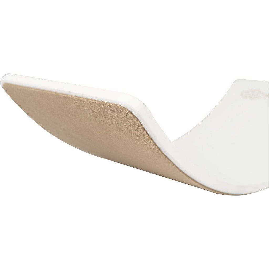 MeowBaby Wooden Balance Board - 80cm x 30cm - White felt underside
