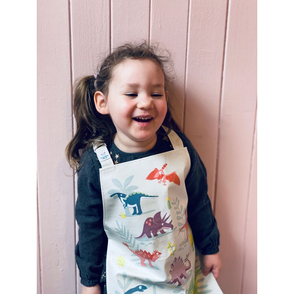 ThreadBear Monster Scruffles & Dinosaur Apron Bundle
