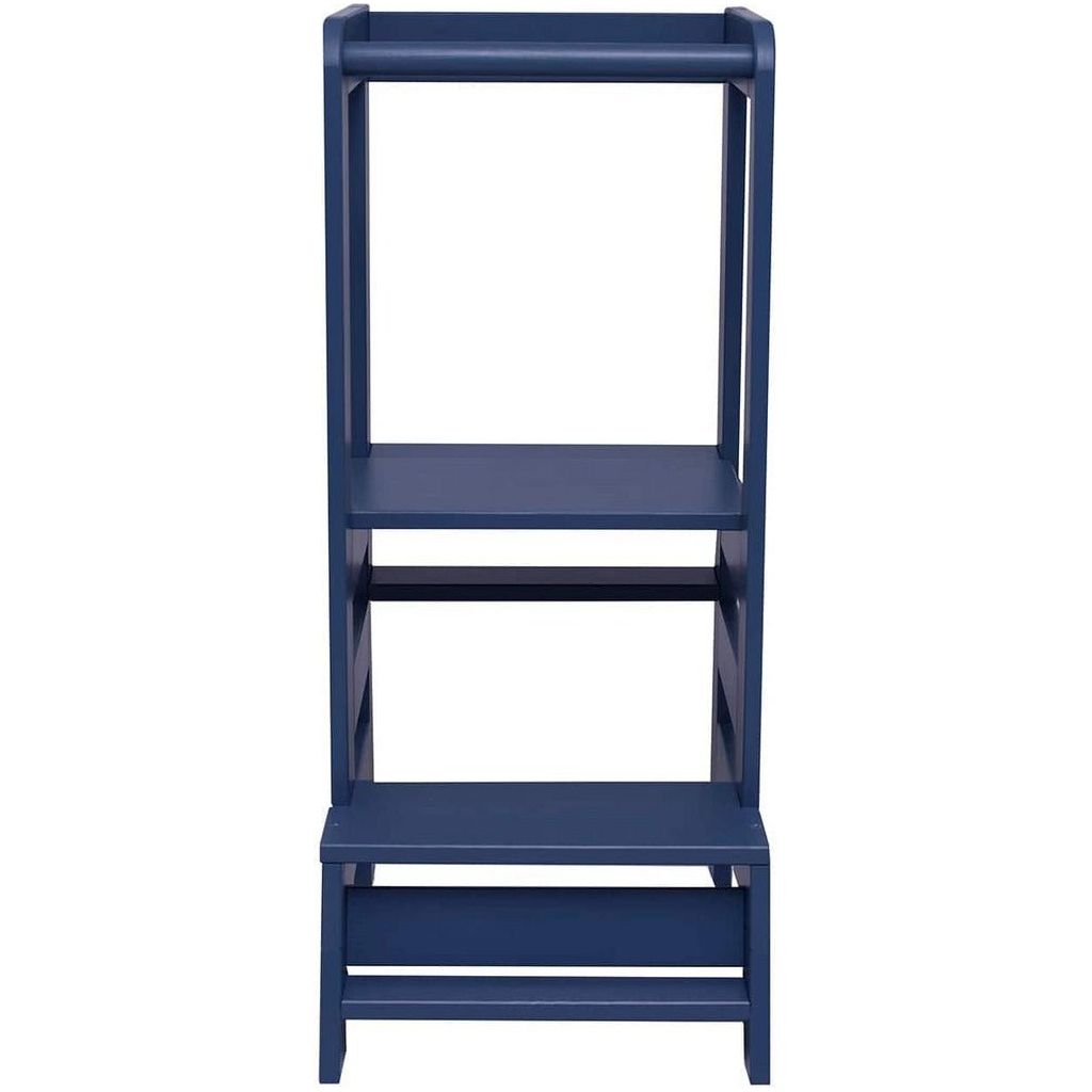 Wooden Kitchen Helper - Learning Tower - Blue back