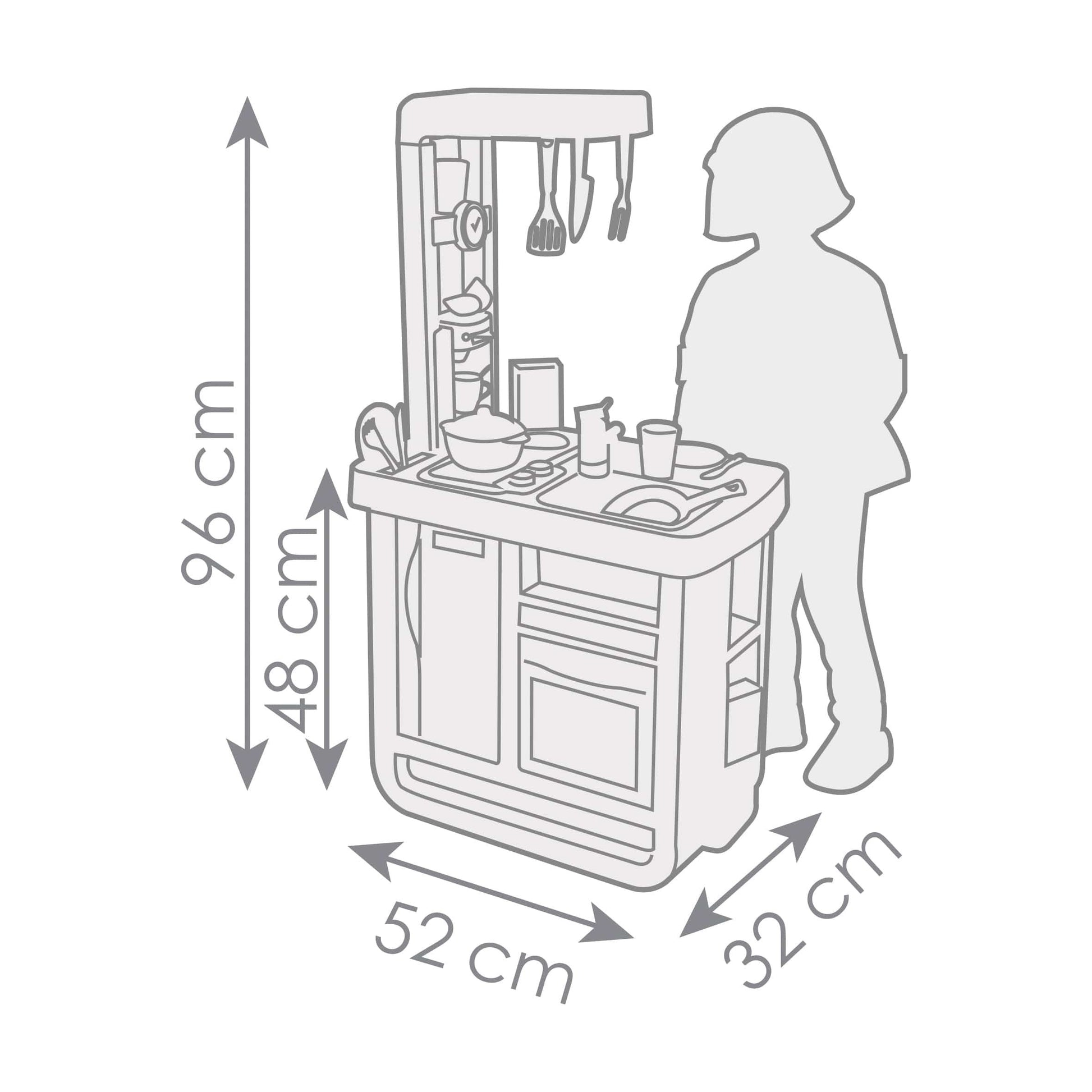 dimensions of Smoby Bon Appetit Kitchen