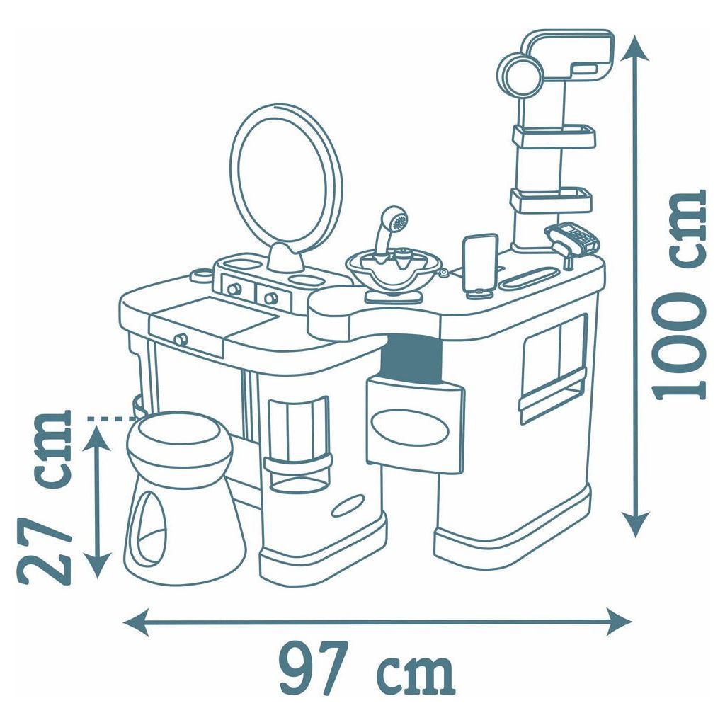 dimensiions of Smoby My Beauty Centre