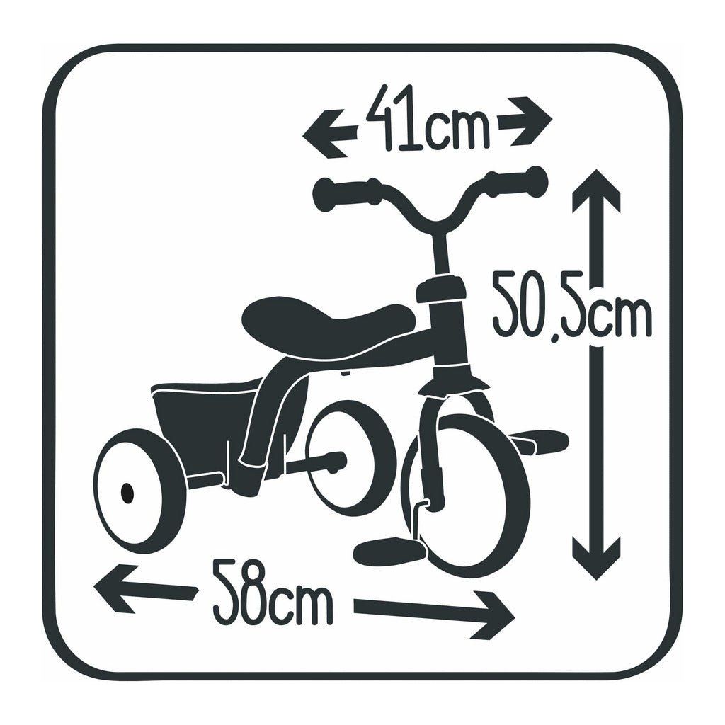 Smoby Rookie Tricycle dimensions