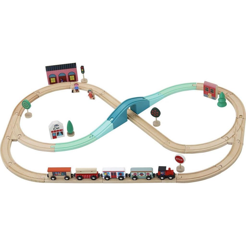 Vilac Grand Express Wooden Train Circuit
