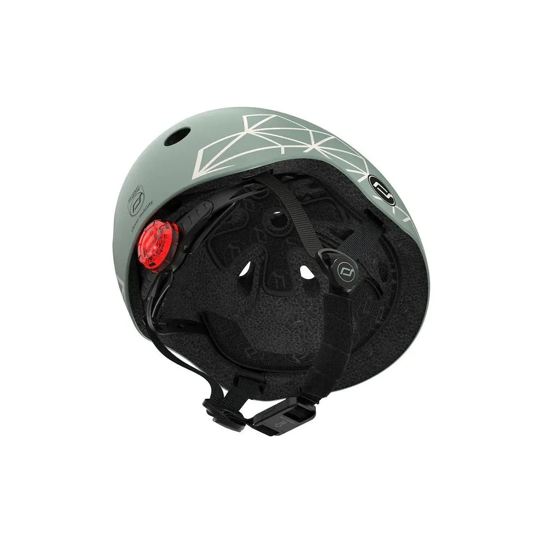 Scoot and Ride Helmet - XXS - S - Green Lines inside