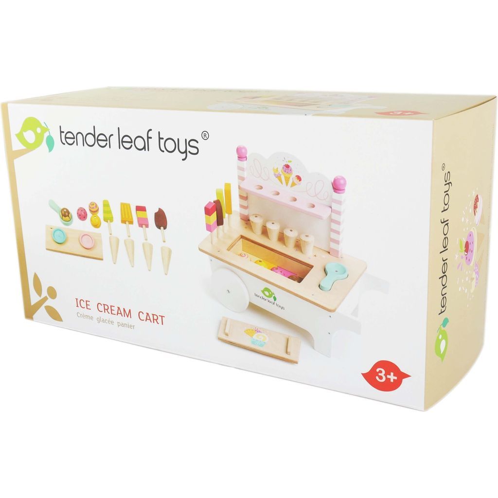 Tender Leaf Wooden Ice Cream Cart