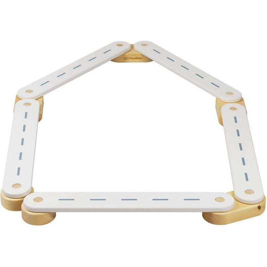 Wooden Balance Beam - 5 Piece Set in white