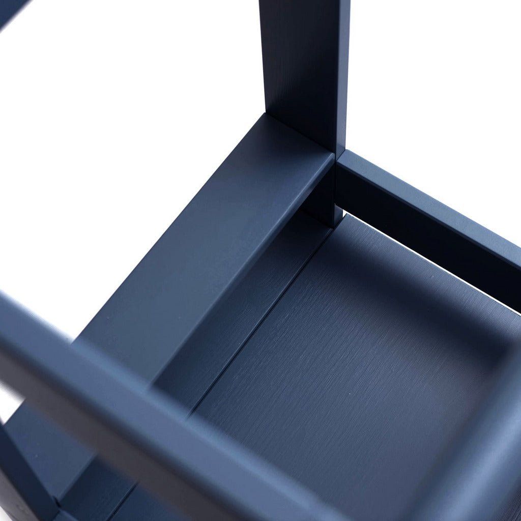 Wooden Kitchen Helper - Learning Tower - Blue close up